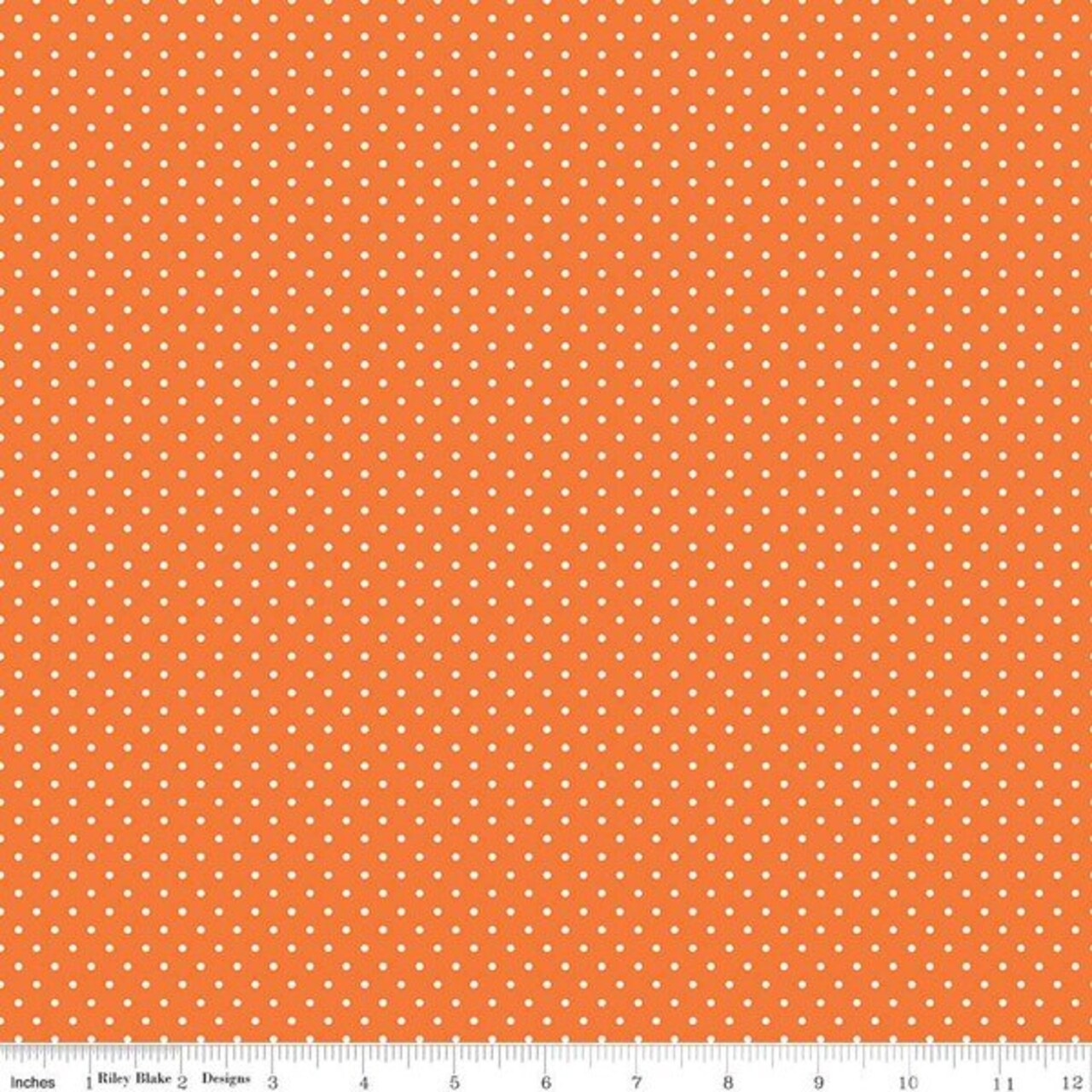 Swiss Dot in Orange (c670-60 orange) | Swiss Dot | Riley Blake Designs | Riley Blake